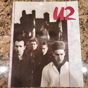 U2 Red Unforgettable Fire Tour Program Vintage 1980s
